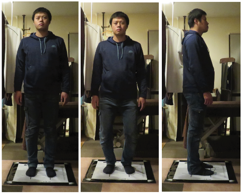 写真：姿勢の写真３パターン